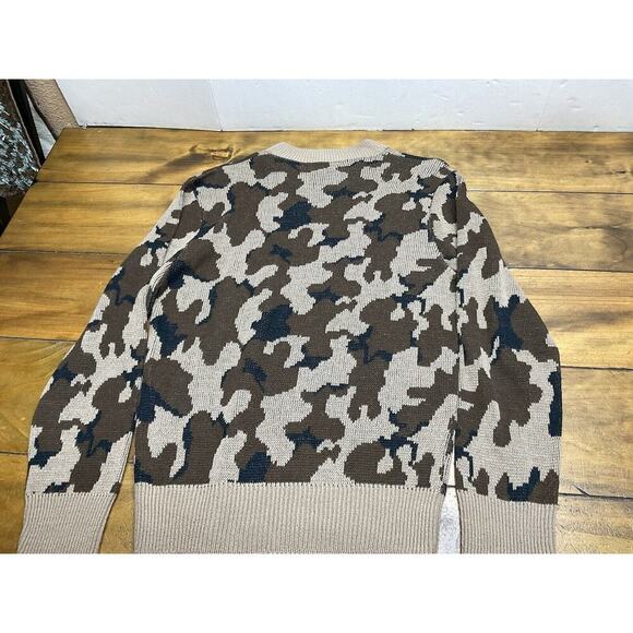 VINTAGE Bob Fratzke Winona Sweater Men’s Size Medium Brown Camo - Picture 9 of 9